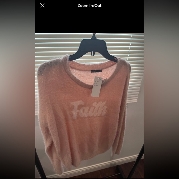 Brand new sweaters pink and blue both size large - Picture 2 of 5